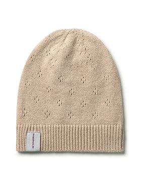 Baby Beanie | Jacqueline & Jac | Pointelle Knit | Taupe