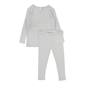 Baby Boy Outfit | Linear Printed | Light Blue | Lil Legs | SS25