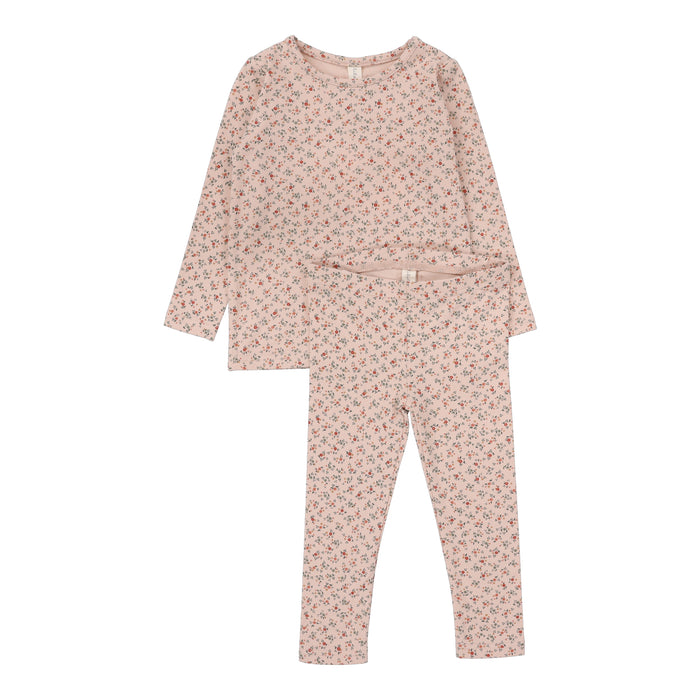 Baby Girl Long Sleeve Set | Bouquet Floral | Rose/Floral | Lil Legs | SS25