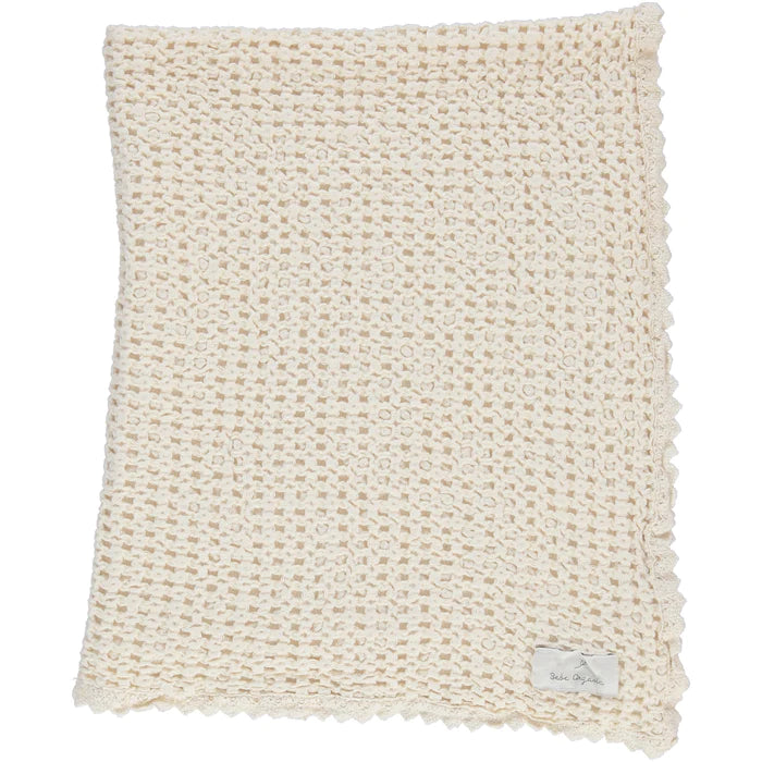 Baby Boy Blanket | Waffle | Natural | Bebe Organic