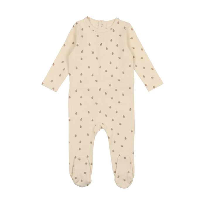 Baby Boy Footie + Beanie | Apple | Tan | Lil Legs | SS23