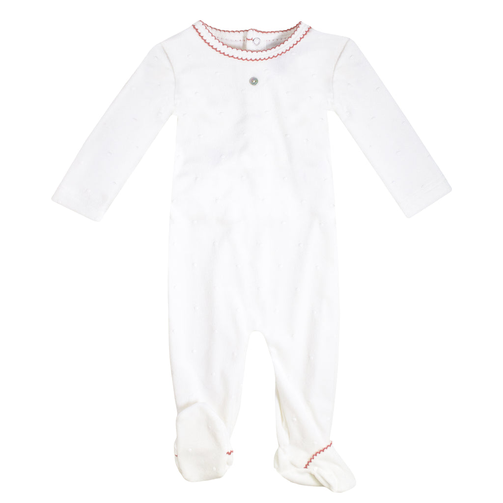 Baby Layette Set | Velour Dot | Blush | Kipp AW22