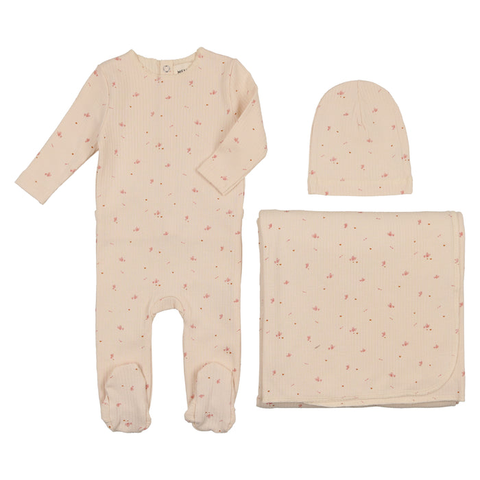 Baby Layette Set | Heart Print | Pink | Mema | AW22